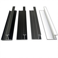 Profilé en alliage d'aluminium moderne en forme de H, étanche, pour panneaux muraux, revêtement de joint, bordure décorative pour plafond intérieur et habillage de maison