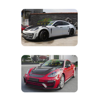 Pour Porsche Paramera 971 2017-2023 mise à niveau MANSORY Style corps large Kit de carrosserie en Fiber de carbone Installation non destructive