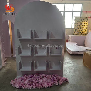 Toile de fond de scène de mariage lisse en acrylique PVC, toile de fond de mariage 3D, décoration de scène de mariage - Product Image 4