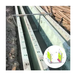 HFSY תבניות פלסטיק בטון טרומי בטון יצוק בטון לתעלה לבניית בית