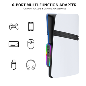 <span class=keywords><strong>USB</strong></span> Hub cho ps5 Pro/Slim giao diện điều khiển <span class=keywords><strong>USB</strong></span> Splitter Expander HUB <span class=keywords><strong>Adapter</strong></span> 5 <span class=keywords><strong>USB</strong></span> 2.0 cổng + 1 3.0 Loại C Cổng - Product Image 4