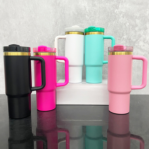 Bouteilles d'<span class=keywords><strong>eau</strong></span> isothermes USA RTS 30oz plaquées or <span class=keywords><strong>sous</strong></span> vide, gobelets de voyage pour café avec paille pour gravure laser holographique - Product Image 6