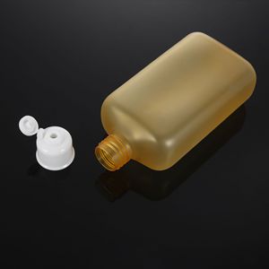 Flat Pet <b>Plastic</b> Bottle 240Ml Screw Cap For Personal Care <b>Packaging</b> - Product Image 2