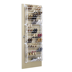 Fold-up Non-slip 24 Pair Pocket Metal Over <strong>the</strong> Door <strong>Shoe</strong> <strong>Rack</strong> <strong>Wall</strong> Mounted Metal <strong>Shoe</strong> <strong>Rack</strong> - Product Image 2