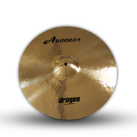 Série de cymbales Arborea Dragon : Hi-Hat 14'', Crash 16'', Crash 18'', Ride 20'' + Sac de transport pour batterie