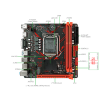 Carte mère d'ordinateur bon marché, série Intel LGA1150, double DDR3, cartes mères PC, chipset H81, carte mère de bureau
