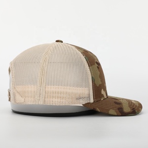 OEM Bán Buôn Tùy Chỉnh Chất Lượng Cao Thiết Kế Thể Thao Gorras In Ấn Logo Camo Cotton Ngoài Trời Lưới Trucker <span class=keywords><strong>Cap</strong></span> <span class=keywords><strong>5</strong></span> Bảng Điều Chỉnh Hợp Thời Trang Cha Hat - Product Image 4