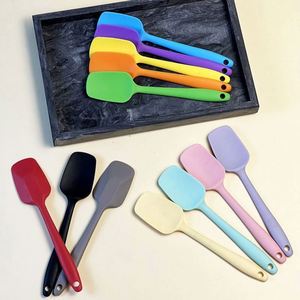 Espátula de Silicona de Grado Alimenticio, Utensilio de Cocina Antiadherente Resistente al Calor, Espátula Mezcladora de una Pieza, Utensilio para Hornear - Product Image 4