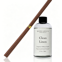 Recharge de diffuseur à bâtonnets en lin naturel écologique longue durée, parfum coton frais, pour salon, chambre, salle de bain, buanderie