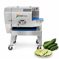 Automatische Peterselie Ui Radijs Groente Snijmachine Commerciële Fruit Selderij Boerenkool Snijmachine
