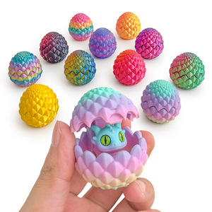 Nouveauté 2025 : Modèle d'œuf de dragon imprimé en 3D, jouet créatif et décompression mobile pour la collection d'animaux et de dinosaures pour enfants - Product Image 1
