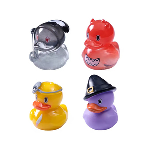 Petites figurines d'animaux en résine, 6 styles, mini canards en résine, jouets miniatures, décorations artisanales en résine pour Halloween, ornements DIY - Product Image 5