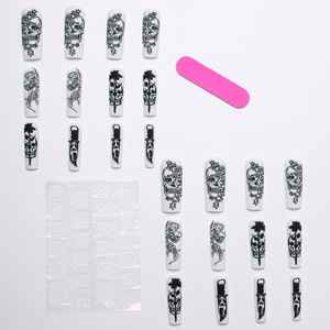 <span class=keywords><strong>Uñas</strong></span> Postizas <span class=keywords><strong>de</strong></span> Estilo Halloween para Fiestas, Diseño Previamente Diseñado, Color Sólido, Venta al por Mayor - Product Image 3