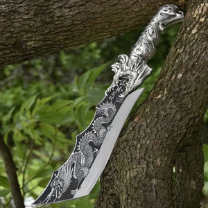 China Longquan Boutique cuchillo de corte de <span class=keywords><strong>leña</strong></span> forjado hecho a mano Camping al aire libre y caza hoz multiusos - Product Image 2