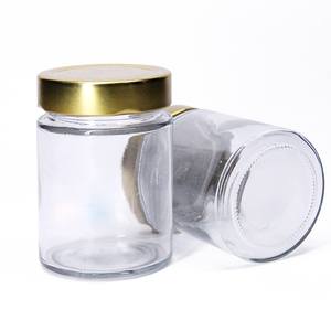 Tarro de cristal de almacenamiento de miel para conservas de mantequilla de maní de boca ancha de gran oferta con tapa de altura profunda - Product Image 6