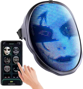 หน้ากากปาร์ตี้ LED ลาย 115 แบบ ขายดี ควบคุมผ่านแอพฯ หน้าจอสีเต็มรูปแบบ - Product Image 2
