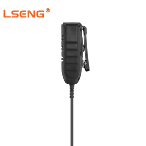 Micrófono de hombro PTT de doble pin LSENG K con cable en espiral, micrófono de mano compatible con <span class=keywords><strong>radio</strong></span> portátil bidireccional Kenwood - Product Image 3