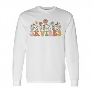 Camiseta de manga larga 3K Vibes para niños, cuello redondo, estampado digital, regreso a la escuela, unisex - Product Image 3