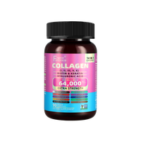 Complément de Collagène à Succès avec Acide Hyaluronique Vitamine C Biotine Soutient Peau Cheveux Ongles 90 Gélules pour Femmes et Hommes