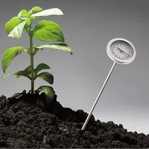 Compost Soil Thermometer With Dial Scale Long Probe Stainless Steel Compost Thermometer