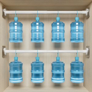Tringle de Douche Extensible en Acier Inoxydable à Micro-Ajustement, 150-220 cm, 89 kg, Sans Perçage, Anti-Rouille, pour Séchage de Vêtements dans la Salle de Bain - Product Image 2