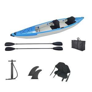 Kayak Inflable de Tres Cámaras, Material con Acabado Cepillado, PVC Ecológico, Capacidad para 3 Personas, 300L, Pequeño - Product Image 5