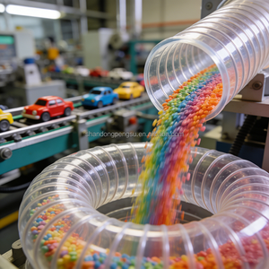 Зеленые гранулы ПВХ для производства игрушек, нетоксичный безопасный материал, сертифицированный CE - Product Image 6