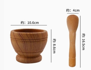 Mortier et pilon en résine pour l'ail, les herbes et les épices – Bol de mélange et de broyage – Outils de cuisine professionnels pour restaurants - Product Image 4