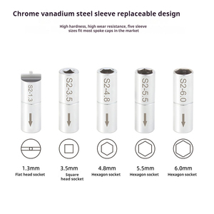 Toopre Tools Clé à rayons à mamelon interne à douille carrée intégrée Outils de magasin pratiques avec clé à rayons - Product Image 6