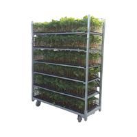 Carrito de Flores de Varios Niveles, Carro de Transporte de Plantas para Invernadero