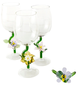 Verres à pied en forme de rose, gobelets à vin rouge en borosilicate de haute qualité, verrerie créative et unique pour le vin