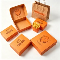 Scatole per Imballaggio Fast Food a Prezzo di Fabbrica, Scatole per Pollo Fritto, Scatole di Carta per Hamburger Stampate con Inchiostro di Soia, Confezioni per Snack e Cibo per Bambini