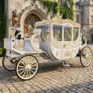 Charrette à chevaux électrique populaire pour mariages, type citrouille, pour visites touristiques, style européen - Product Image 1