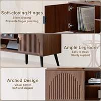 Meuble TV Moderne en Gros, Console Multimédia Élégante, Meuble de Salon Écologique avec Grand Espace de Rangement