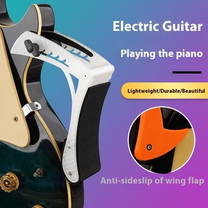 Professionele Prestaties Elektrische Gitaarstandaard Verstelbare Comfortabele Antislip Beugel Clip-On Been Handig Om Te Oefenen - Product Image 4