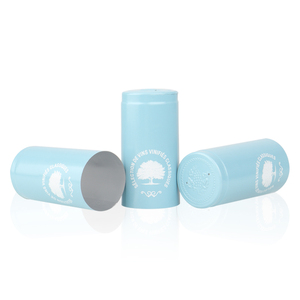Capsules de vin en aluminium blanc de luxe, directement de l'usine, avec logo personnalisé en feuille d'or <span class=keywords><strong>et</strong></span> capsules colorées en option - Product Image 1