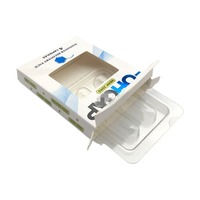 Emballage personnalisé en plastique PET transparent jetable, type blister, pour capsules, jouets sexuels liquides, préservatifs, pilules (rectangulaire)