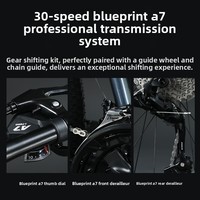 Vélo de montagne Lanling Lan Ling Pioneer à suspension souple pour adultes, hommes, femmes, adolescents, avec amortisseurs doubles avant/arrière à quatre points d'attache