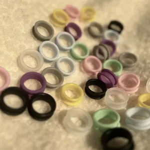 soft colorful comfortable Rubber finger rings for scissors pet grooming spare part CHENG YONGHE