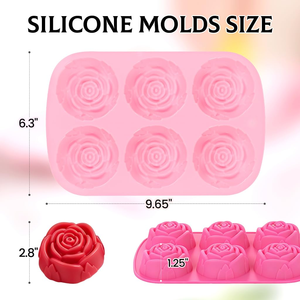 Best Sellers <b>Silicone</b> <b>Baking</b> Molds Rose Flower Birthday Cake Bread Tart Flan Food Grade Dishwasher Safe Oven Safe - Product Image 2