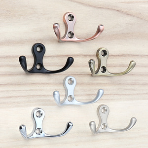 Solid Zinc Alloy Wall <b>Hooks</b> Heavy Duty Wardrobe Bathroom Clothes <b>Towel</b> <b>Hooks</b> Contemporary Design Living Room Use - Product Image 2