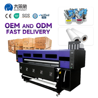 Imprimante à sublimation haute vitesse très populaire, 1,9 m, 4 têtes I3200, machine d'impression numérique