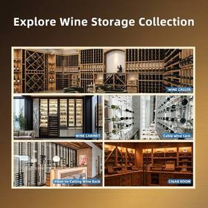 Modern Stainless Steel Wine <b>Cabinets</b> & Cellars with 40-49 Bottles Capacity for Fine Wines Restaurants <b>Bars</b> Stainless Steel - Product Image 4