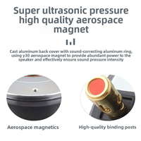 Haut-parleur de pointe HF XY450-1LP 115 mm, goulot de 26 mm, aimant aérospatial 44 noyaux, 110 W max, 8 ohms, en titane, pour réparation de haut-parleurs PA