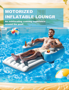 Elettrico gonfiabile piscina lettino doppio motori 360 ° eliche nuoto elettronico <span class=keywords><strong>cuscino</strong></span> d'<span class=keywords><strong>aria</strong></span> galleggiante - Product Image 4