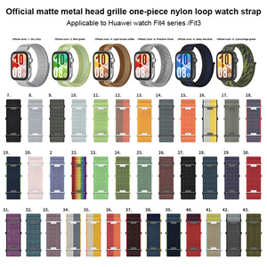 FORWELLENY Nylon Loop Band Pulsera transpirable Pulsera <span class=keywords><strong>Correa</strong></span> para Huawei <span class=keywords><strong>Watch</strong></span> Fit 4 Pro/4/3 <span class=keywords><strong>Correa</strong></span> Accesorios - Product Image 2