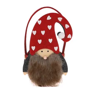 Cesta de fieltro 3D para decoración <span class=keywords><strong>navideña</strong></span>, bolsas de almacenamiento con diseño de Papá Noel y suecos, <span class=keywords><strong>2022</strong></span> - Product Image 1