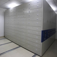 Système d'étagères mobiles en métal pour bureau à domicile moderne de type tiroir réglable à haute densité pour bibliothèque d'entrepôt de banque d'école mobile