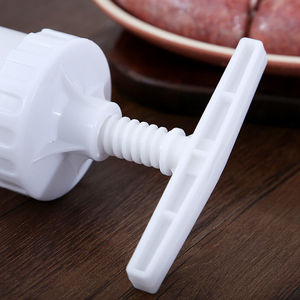 Embutidora manual de salchichas de gran capacidad para uso doméstico, material PP con 3 boquillas para hacer salchichas caseras - Product Image 3