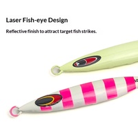 Leurre de pêche en mer pour maquereau à plastron de fer Dragon-Spine 100g Lumineux avec hameçons
